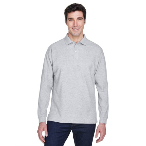 Men's Pima Piqué Long Sleeve Polo Thumbnail