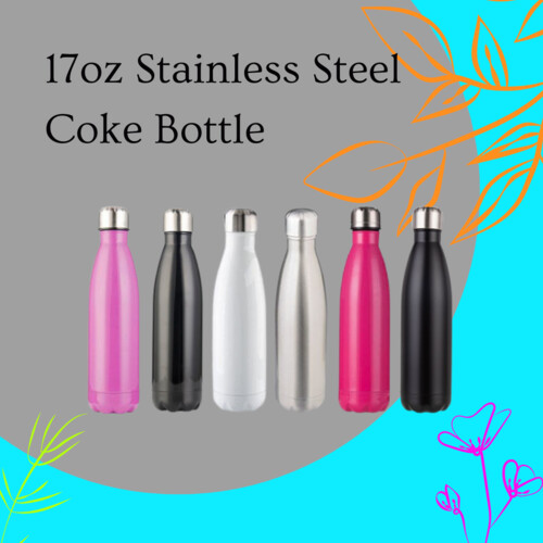 17oz Insulated Stainless Steel "Coke Style" Water Bottle Thumbnail