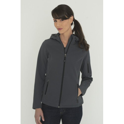 Coal Harbour Essential Hooded Soft Shell Ladies' Jacket Thumbnail