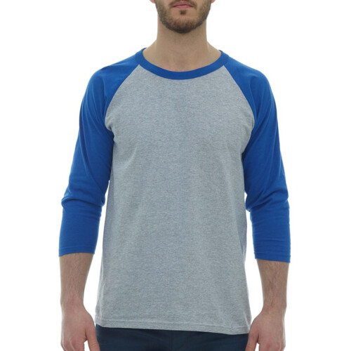 Raglan Three-Quarter Sleeve Baseball Cotton T-Shirt Thumbnail