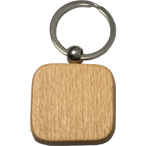 Square Wooden Keychain Thumbnail