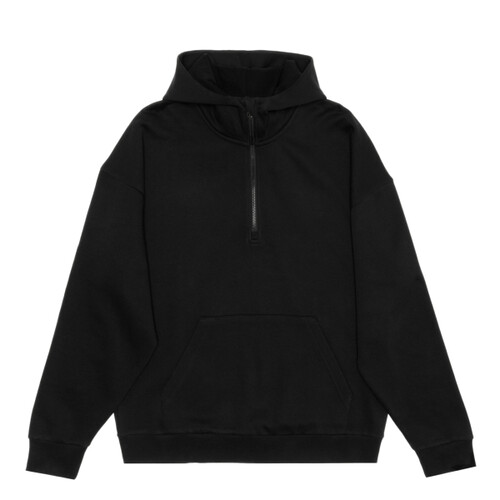Unisex Drop Shoulder 1/2 Zip Hoodie Thumbnail