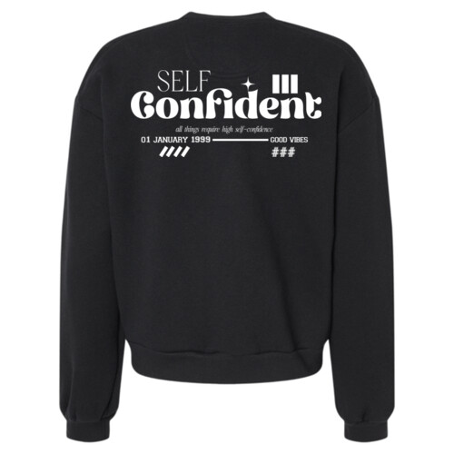 Self Confident - ReFlex Women's Fleece Crewneck Sweatshirt Thumbnail