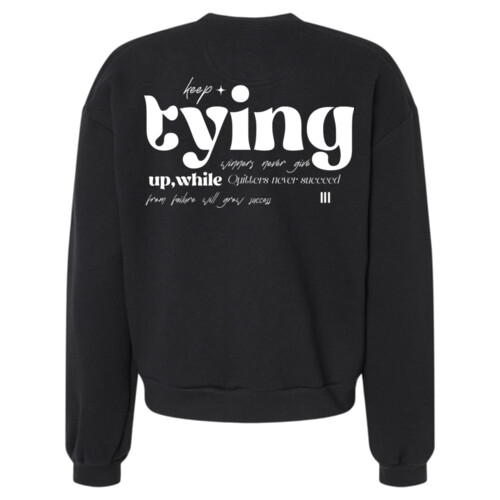 Keep Tying - ReFlex Women's Fleece Crewneck Sweatshirt Thumbnail