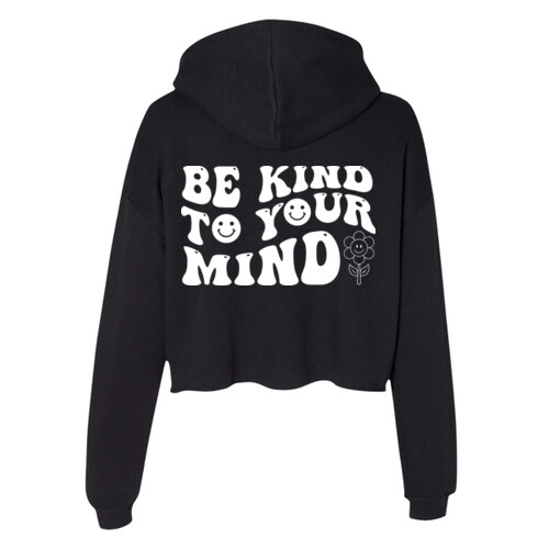 Be Kind - Women's Crop Fleece Hoodie Thumbnail