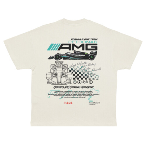 Silver Arrows Heritage - Unisex Super Heavy Oversized Tee Thumbnail
