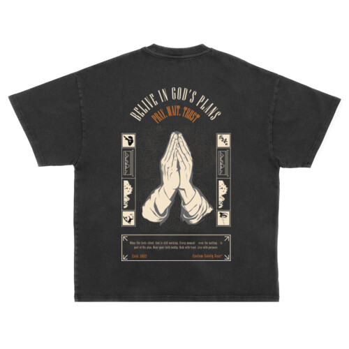 Divine Timing - Unisex Super Heavy Oversized Tee Thumbnail