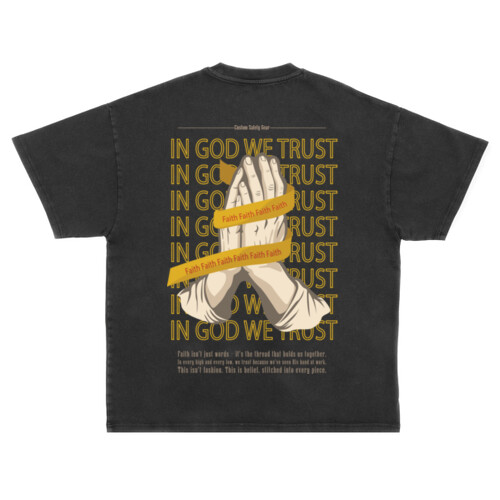 Stitched in Trust - Unisex Super Heavy Oversized Tee Thumbnail