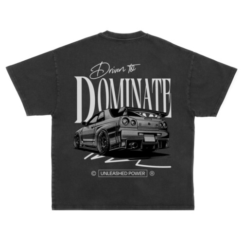 Driven to Dominate - Unisex Super Heavy Oversized Tee Thumbnail