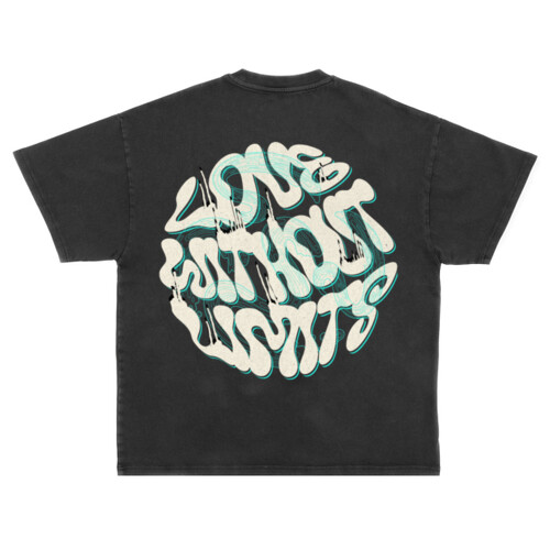 Love without Limits - Unisex Super Heavy Oversized Tee Thumbnail